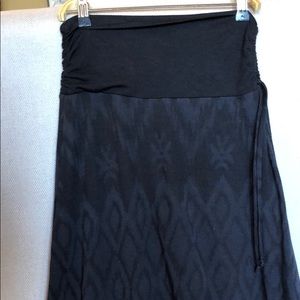Black maxi skirt with high waist S